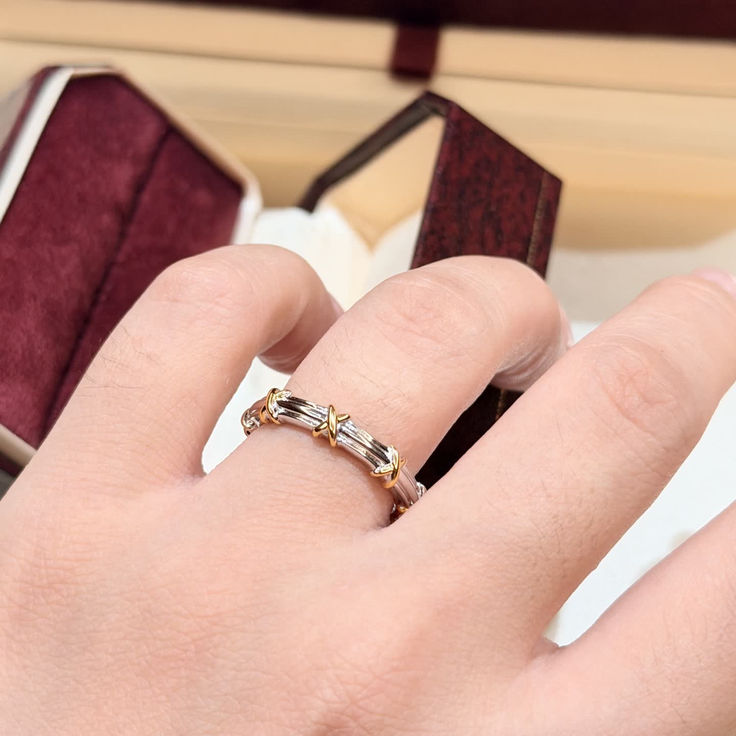 Tiffany & Co. Elsa Peretti® Sterling Silver Bamboo Ring